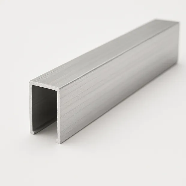 Швеллер алюминиевый прессованный анодированный неравнополочный