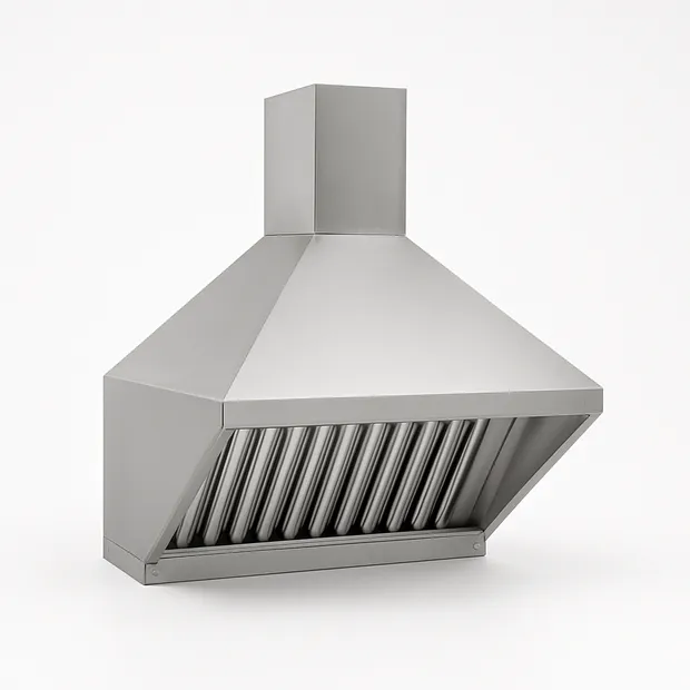 Зонт приточно-вытяжной нержавеющий островной