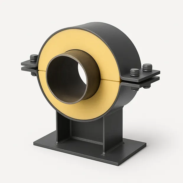 Направляющая опора для труб в ППУ изоляции