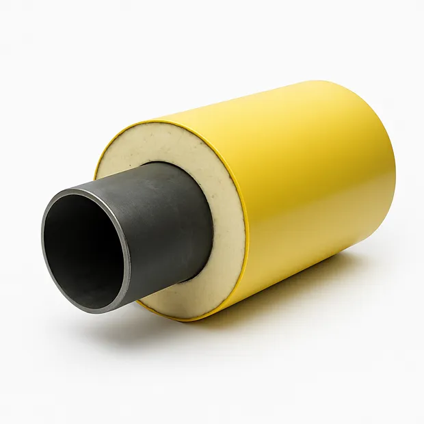 Изоляция трубы ППУ оцинкованная оболочка